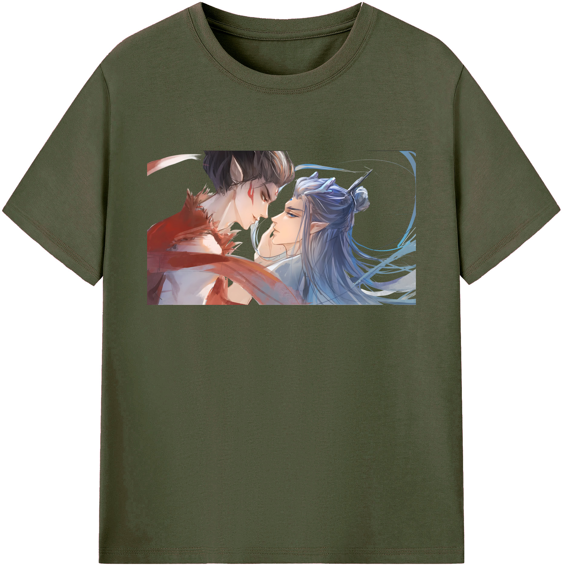 （画像用） Ne Zha 2 ナタ 魔童の大暴れ 綿100％ メンズ半袖Tシャツ｜肌触りやわらか＆通気性
